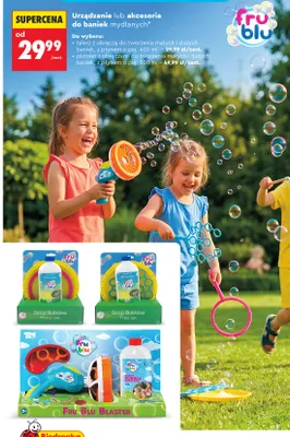 Talerz z obręczą do baniek mydlanych Fru Blu Hoop set promocja w Biedronka