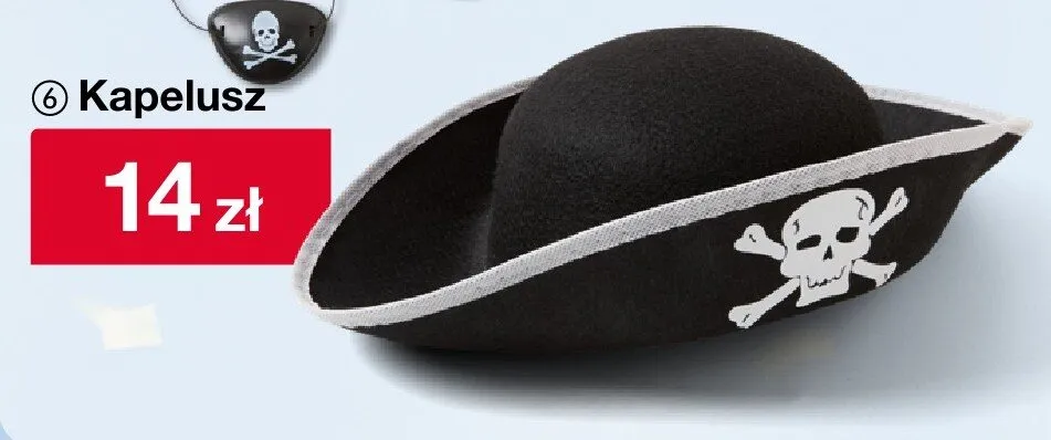 Kapelusz piracki promocja w Woolworth