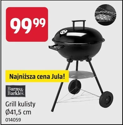 Grill kulisty Burns&Barkles Ø41,5cm 014059 promocja w Jula