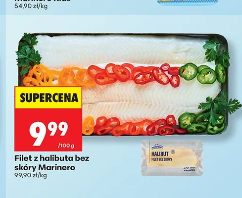 Filet z halibuta bez skóry Marinero promocja w Biedronka