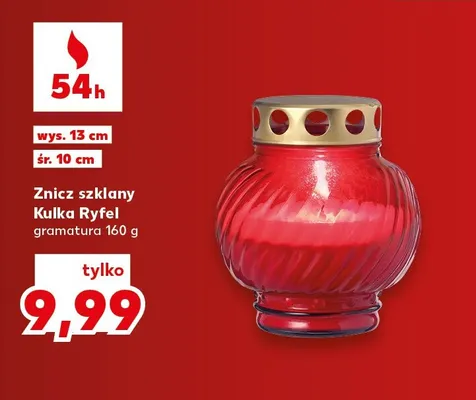 Znicz szklany Kulka Ryfel promocja w Kaufland