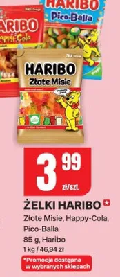 Żelki złote misie, happy-cola, pico-balla promocja w Chorten