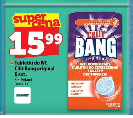 Tabletki do WC Cillit Bang original promocja w TOPAZ