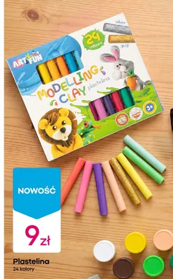 Plastelina Art & Fun 24 kolory promocja w Pepco