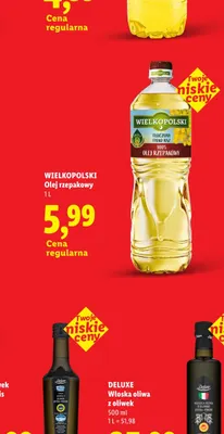 Olej rzepakowy Wielkopolski promocja w Lidl