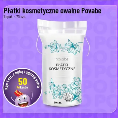 Płatki kosmetyczne owalne Povabe promocja w POLOmarket