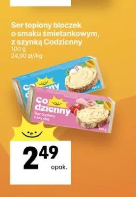 Ser topiony bloczek o smaku śmietankowym Codzienny promocja w Delikatesy Centrum
