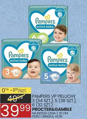 Pieluszki vp 3 (64 szt.), 4 (56 szt.), 5 (48 szt.) promocja w Wafelek