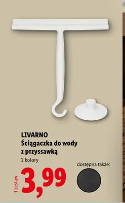 Ściągaczka do wody z przyssawką Livarno promocja w Lidl
