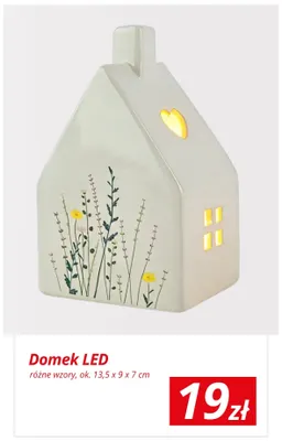 Domek LED ok. 13,5x9x7cm promocja w KiK