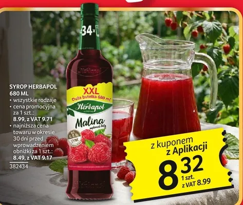 Syrop Herbapol Malina 680ML promocja w Selgros
