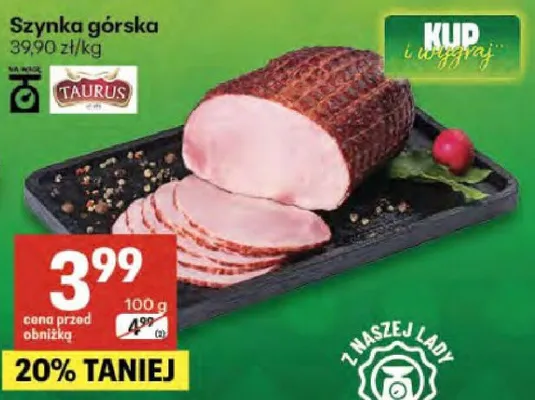 Szynka górska promocja w Delikatesy Centrum