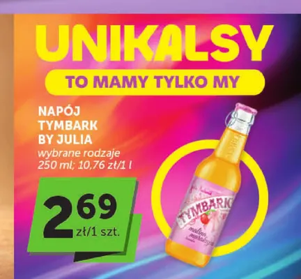 Napój Tymbark by Julia malina marakuja promocja w Euro Sklep
