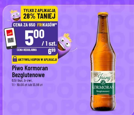 Piwo Kormoran Bezglutenowe promocja w POLOmarket