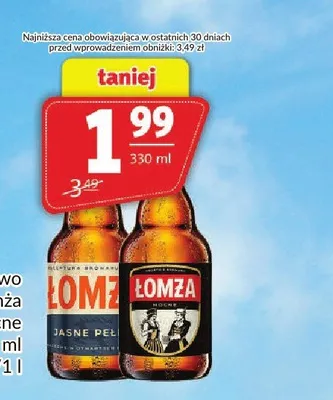 Piwo Łomża Jasne Pełne promocja w Prim Market