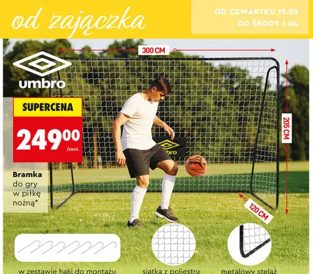 Bramka do gry w piłkę nożną promocja w Biedronka