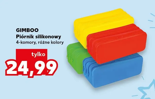Piórnik silikonowy 4-komory Gimboo promocja w Kaufland