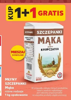 Mąka pszenna Krupczatka Młyny Szczepanki promocja w Kaufland
