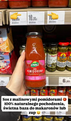 Sos pomidorowy z malinowymi pomidorami promocja w Intermarche