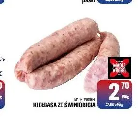 Kiełbasa ze Świniobicia Madej Wróbel promocja w Tomi Markt