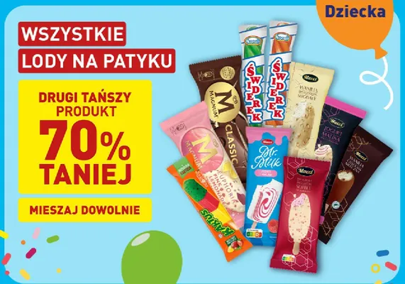 Lody na patyku promocja w Aldi
