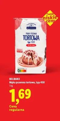 Mąka pszenna tortowa Belbake typ 450 promocja w Lidl