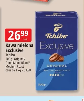 Kawa mielona Exclusive Tchibo Medium Roast promocja w Leclerc