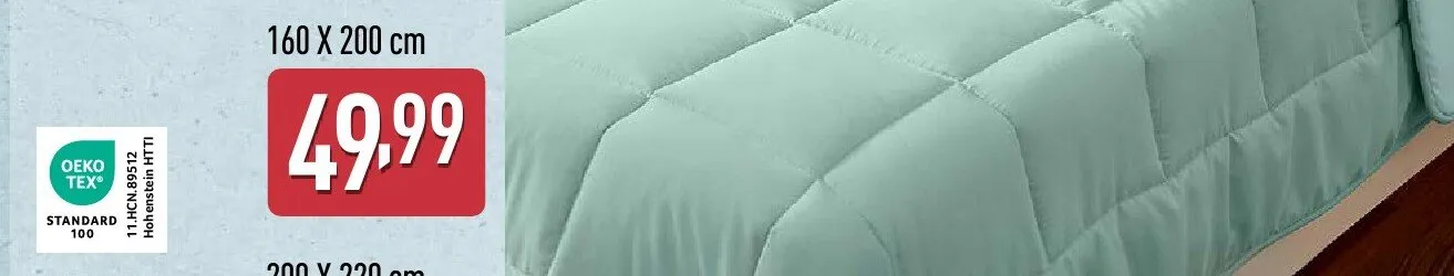 Kołdra dwustronna 160x200 cm promocja w Aldi