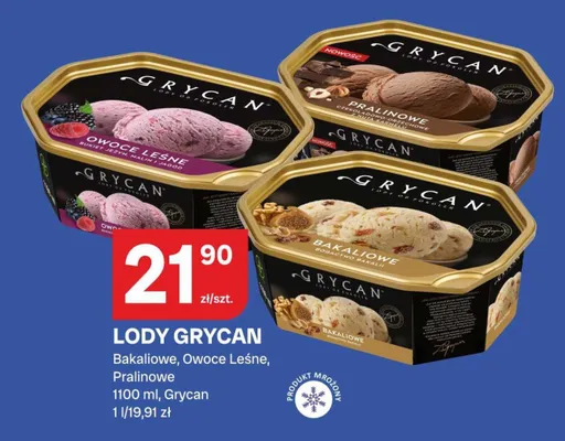 Lody Grycan pralinowe promocja w Chorten