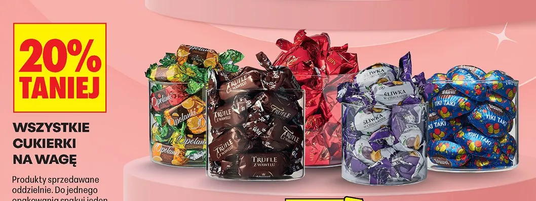 Cukierki na wagę Opolanki promocja w Biedronka
