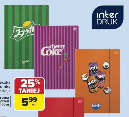 Teczka z gumką Interdruk promocja w Carrefour