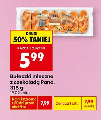 Bułeczki mleczne z czekoladą promocja w Biedronka