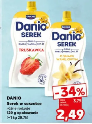 Serek w saszetce różne rodzaje promocja w Kaufland