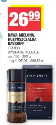 Kawa mielona, rozpuszczalna Davidoff promocja w SPAR