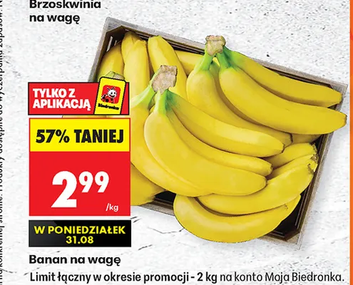 Banany promocja w Biedronka