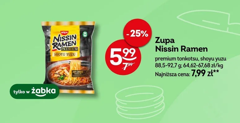Zupa Nissin Ramen shoyu yuzu promocja w Żabka