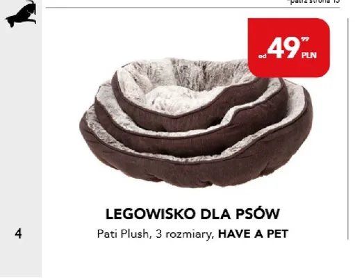 Legowisko dla psów Pati Plush promocja w Aquael zoo