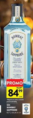 Gin Bombay Sapphire promocja w Intermarche