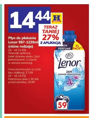 Płyn do płukania aprilfrisch Lenor classic promocja w Hitpol