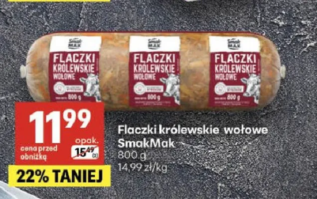 Flaczki królewskie wołowe SmakMak promocja w Delikatesy Centrum