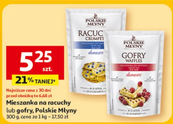 Mieszanka na racuchy lub gofry promocja w Auchan