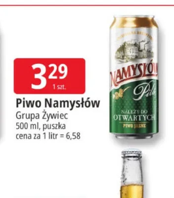 Piwo Namysłów Pils promocja w Leclerc