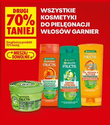 Maska do włosów Fructis Hair Food Kiwi Menthol Garnier promocja w Biedronka