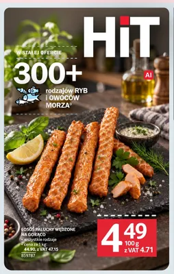 Łosoś paluchy wędzone na gorąco promocja w Selgros