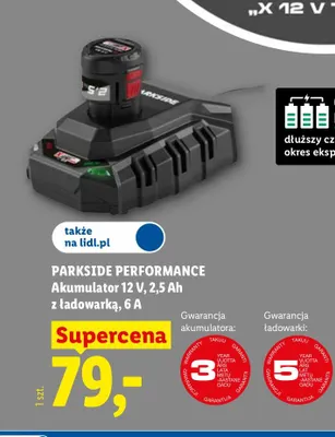 Akumulator z ładowarką Parkside Performance promocja w Lidl