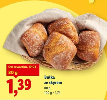 Bułka ze skyrem promocja w Lidl