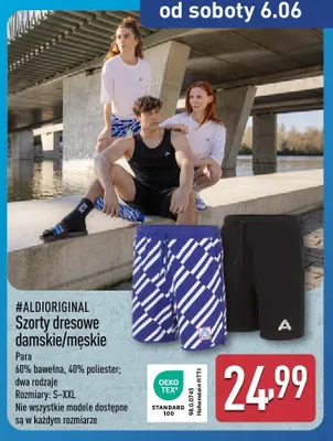 Szorty dresowe damskie #ALDIORIGINAL promocja w Aldi