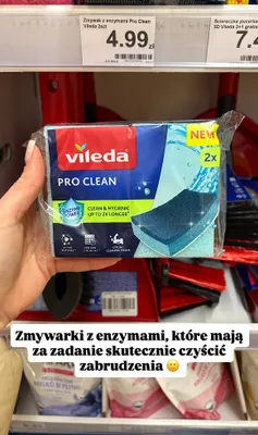 Zmywak z enzymami Pro Clean promocja w Dino