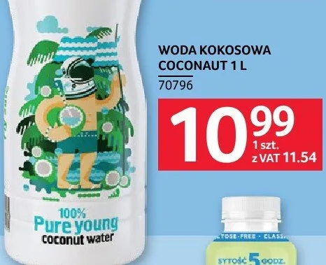 Woda kokosowa COCONAUT 1 l promocja w Selgros