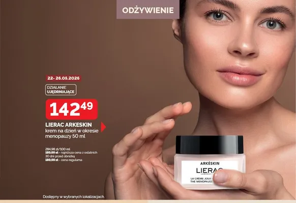 Krem na dzień w okresie menopauzy Lierac Arkeskin promocja w Super-Pharm